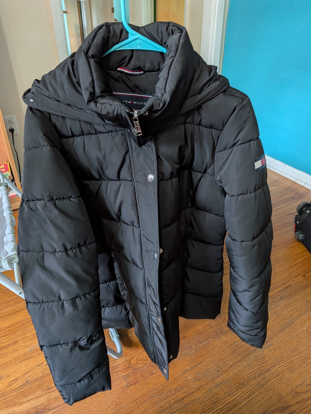 Tommy Hilfiger Women’s Black Quilted Puffer Jacket